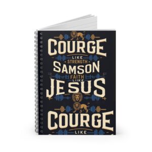 Scripture, Inspirational Spiral Notebook - Strength & Faith - Ruled Line